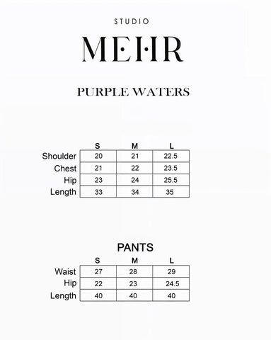 STUDIO MEHR LAWN PRET’26 | PURPLE WATER