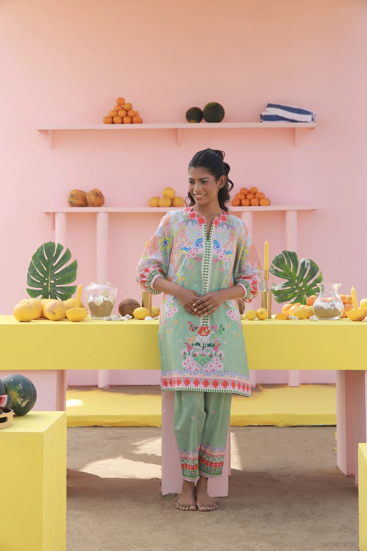 STUDIO MEHR LAWN PRET’26 | PISTACHIO PARADISE
