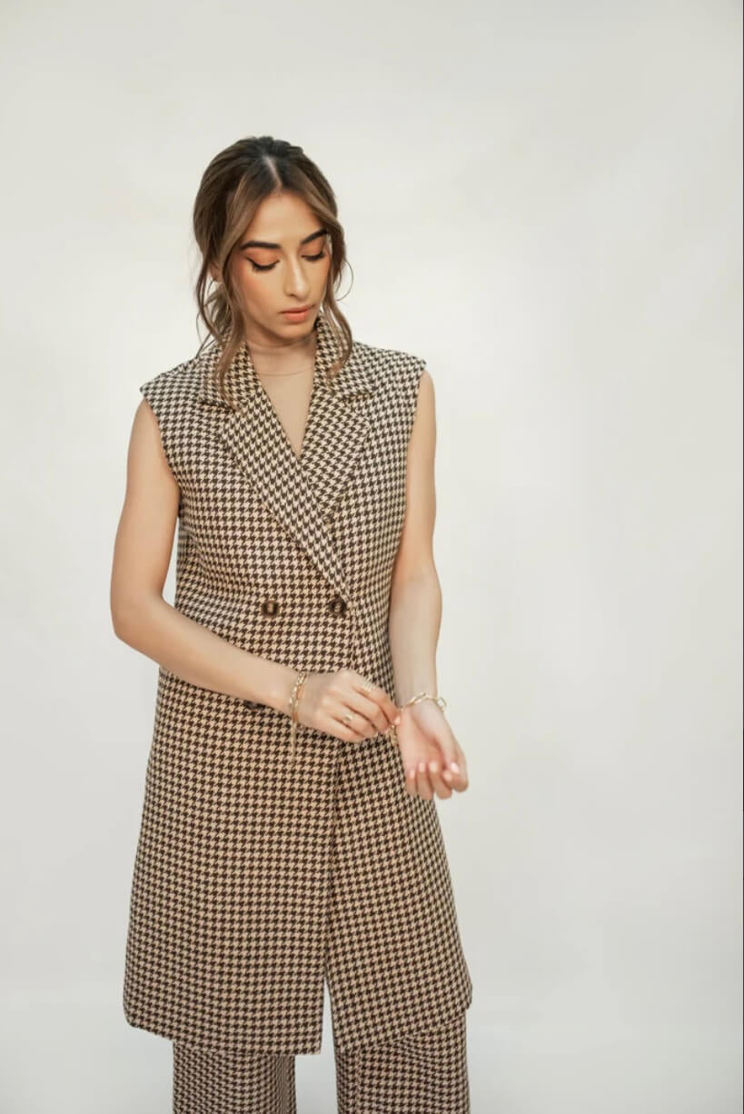 HASSAL AUTUMN WINTER RTW’24 | SOFIA TWEED HOUNDSTOOTH SET