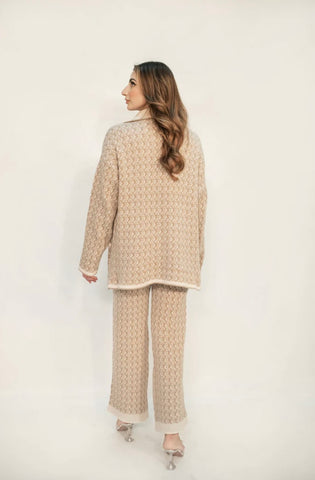 HASSAL AUTUMN WINTER RTW’24 | LAYLA BEIGE & WHITE KNIT SET