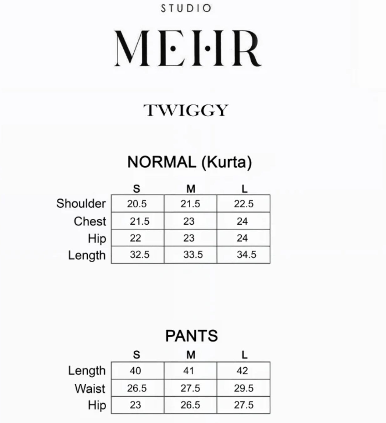 STUDIO MEHR LAWN PRET’24 | TWIGGY MATCHING SET