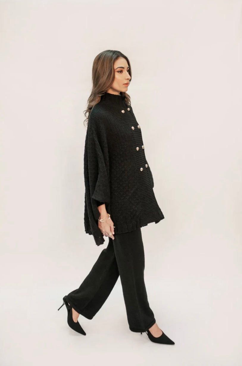 HASSAL AUTUMN WINTER RTW’24 | SABIHA BLACK TEXTURED SET