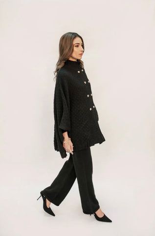 HASSAL AUTUMN WINTER RTW’24 | SABIHA BLACK TEXTURED SET