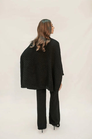 HASSAL AUTUMN WINTER RTW’24 | SABIHA BLACK TEXTURED SET