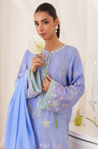 FARAH TALIB AZIZ ‘LEA FALL’24 | LEESHA PERIWINKLE BLUE SET