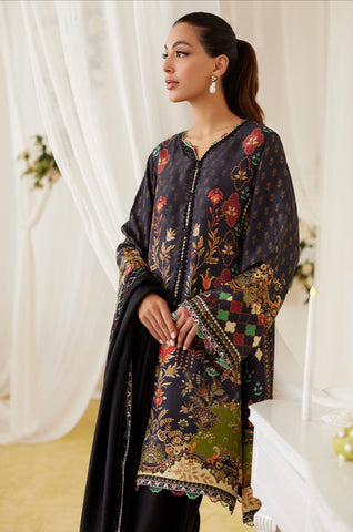 FARAH TALIB AZIZ ‘LEA FALL’24 | MAALA PRINTED SILK SET