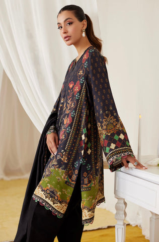 FARAH TALIB AZIZ ‘LEA FALL’24 | MAALA PRINTED SILK SET
