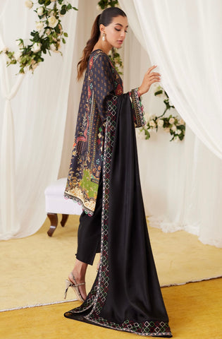 FARAH TALIB AZIZ ‘LEA FALL’24 | MAALA PRINTED SILK SET