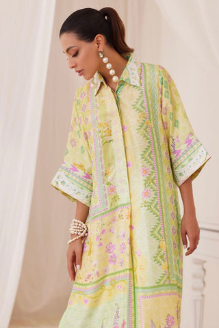 FARAH TALIB AZIZ ‘LEA FALL’24 | BUTTER YELLOW SHIRT DRESS