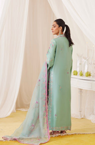FARAH TALIB AZIZ ‘LEA FALL’24 | PETRA FERN GREEN EMBROIDERED SET