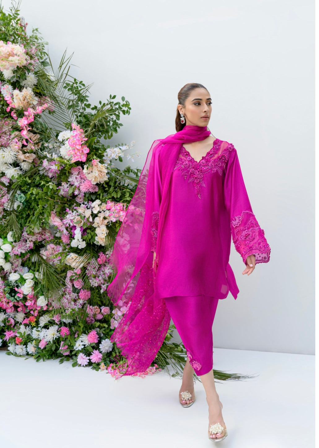 FLAIRS STUDIO ‘FREYA FESTIVE WEAR’24 | FUSCHIA
