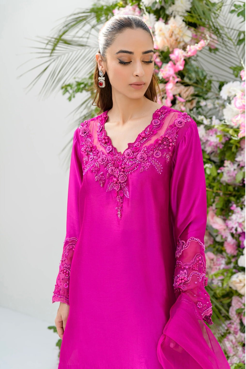 FLAIRS STUDIO ‘FREYA FESTIVE WEAR’24 | FUSCHIA