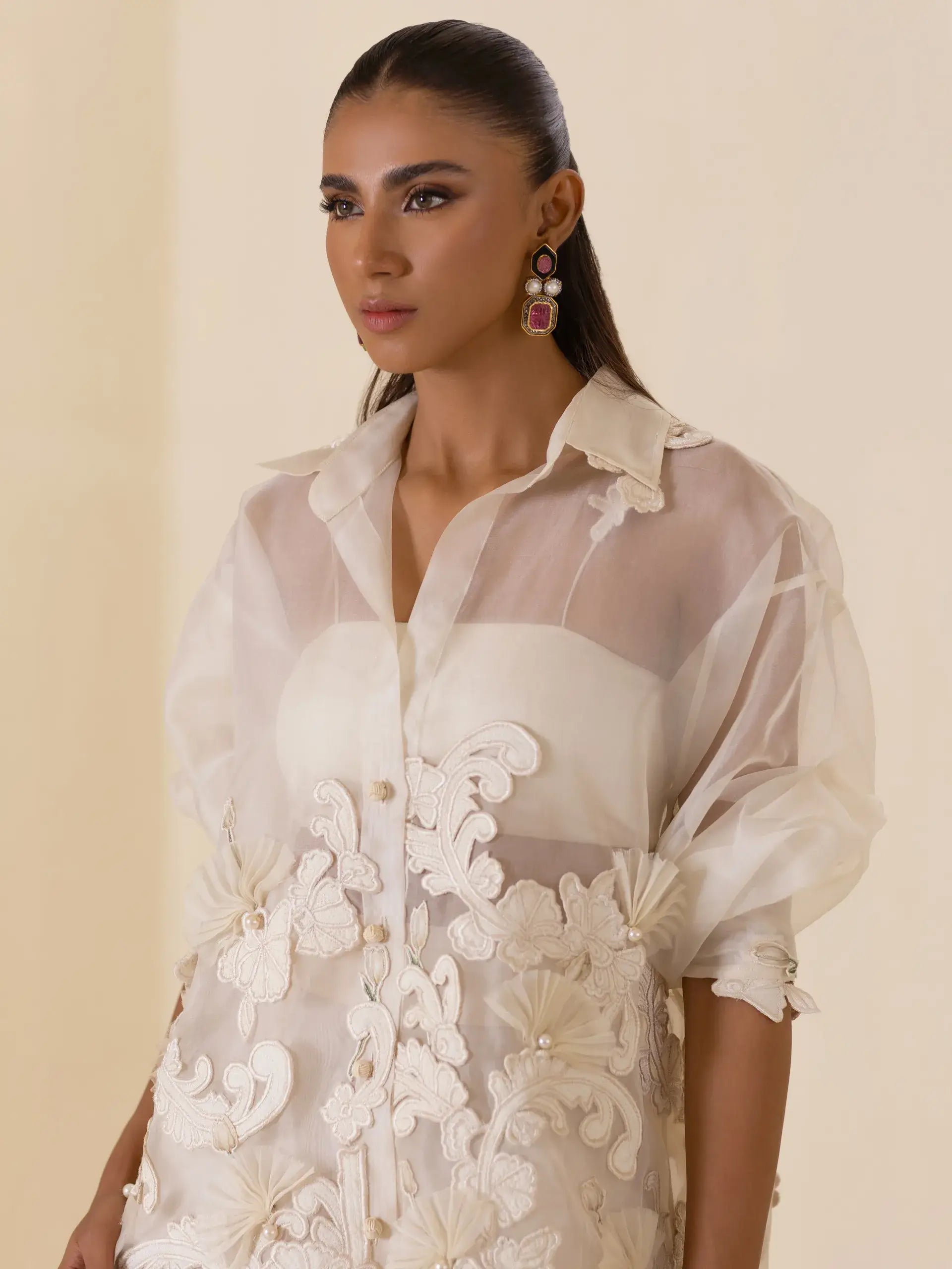 UMAIMA MUSTAFA ‘NORA RTW’24 | ORA (IVORY)