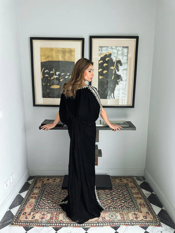 SAK | BLACK VELVET KAFTAN