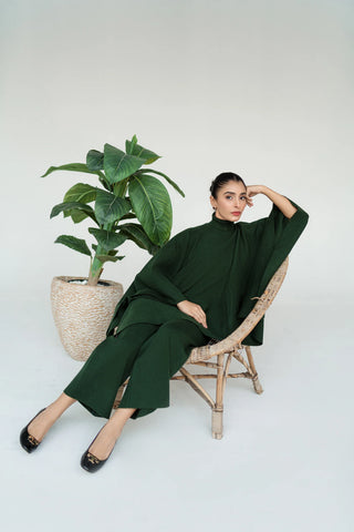 SHOP MIMOSO | GREEN PONCHO SET