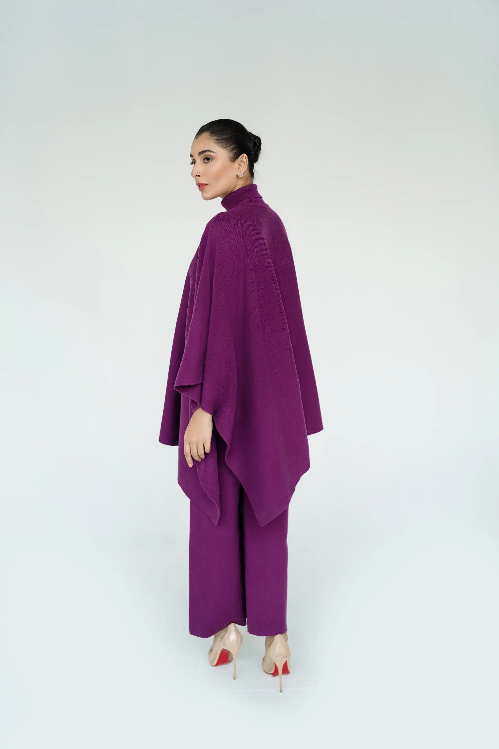 SHOP MIMOSO | PLUM PONCHO SET