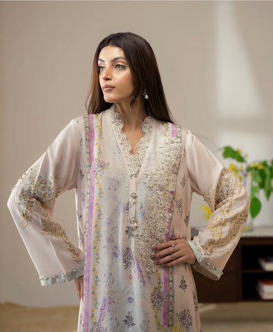 AMMARA KHAN AK PRINTS’24 | PINK BLOSSOM SET