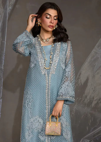 SAIRA SHAKIRA ZARAE LUXURY PRET’24 | CYAN