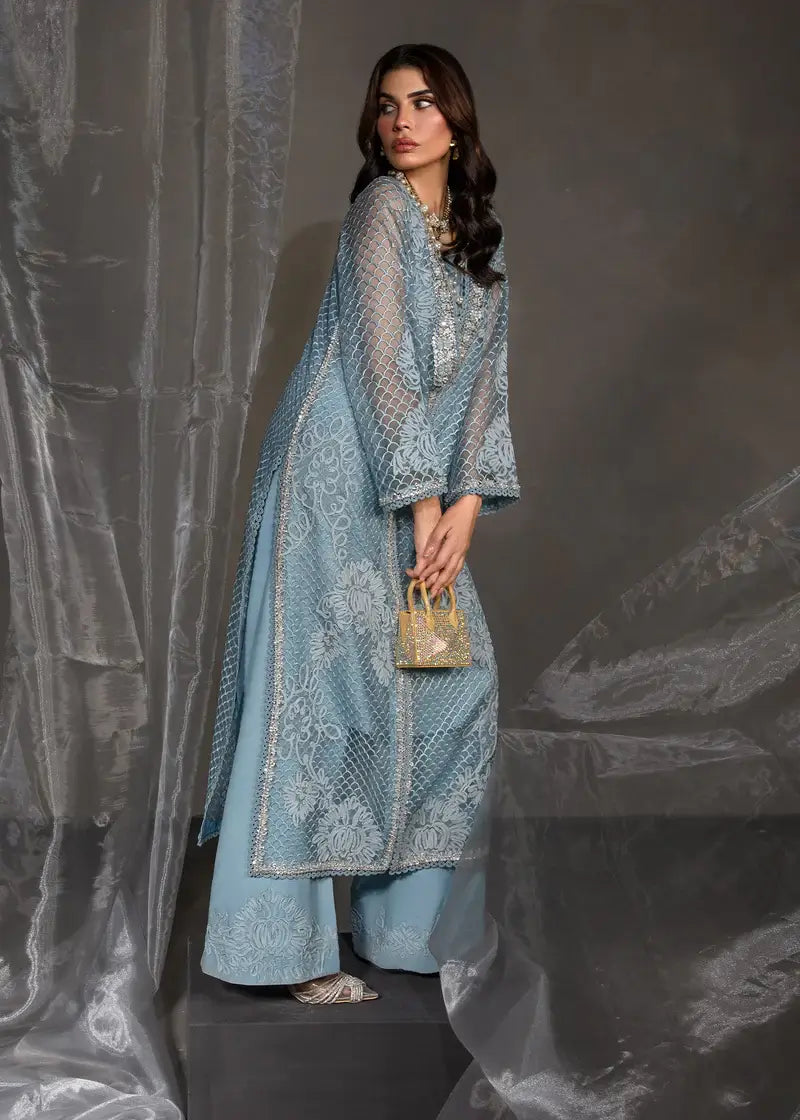 SAIRA SHAKIRA ZARAE LUXURY PRET’24 | CYAN