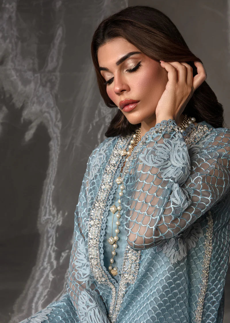 SAIRA SHAKIRA ZARAE LUXURY PRET’24 | CYAN