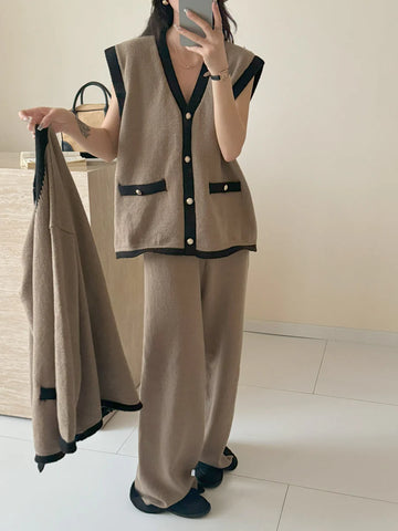 HASSAL AUTUMN WINTER’24 | GENEVA 3PC KNIT SET