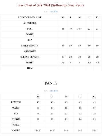 SUFFUSE SILK PRET FALL’24 | FEREA