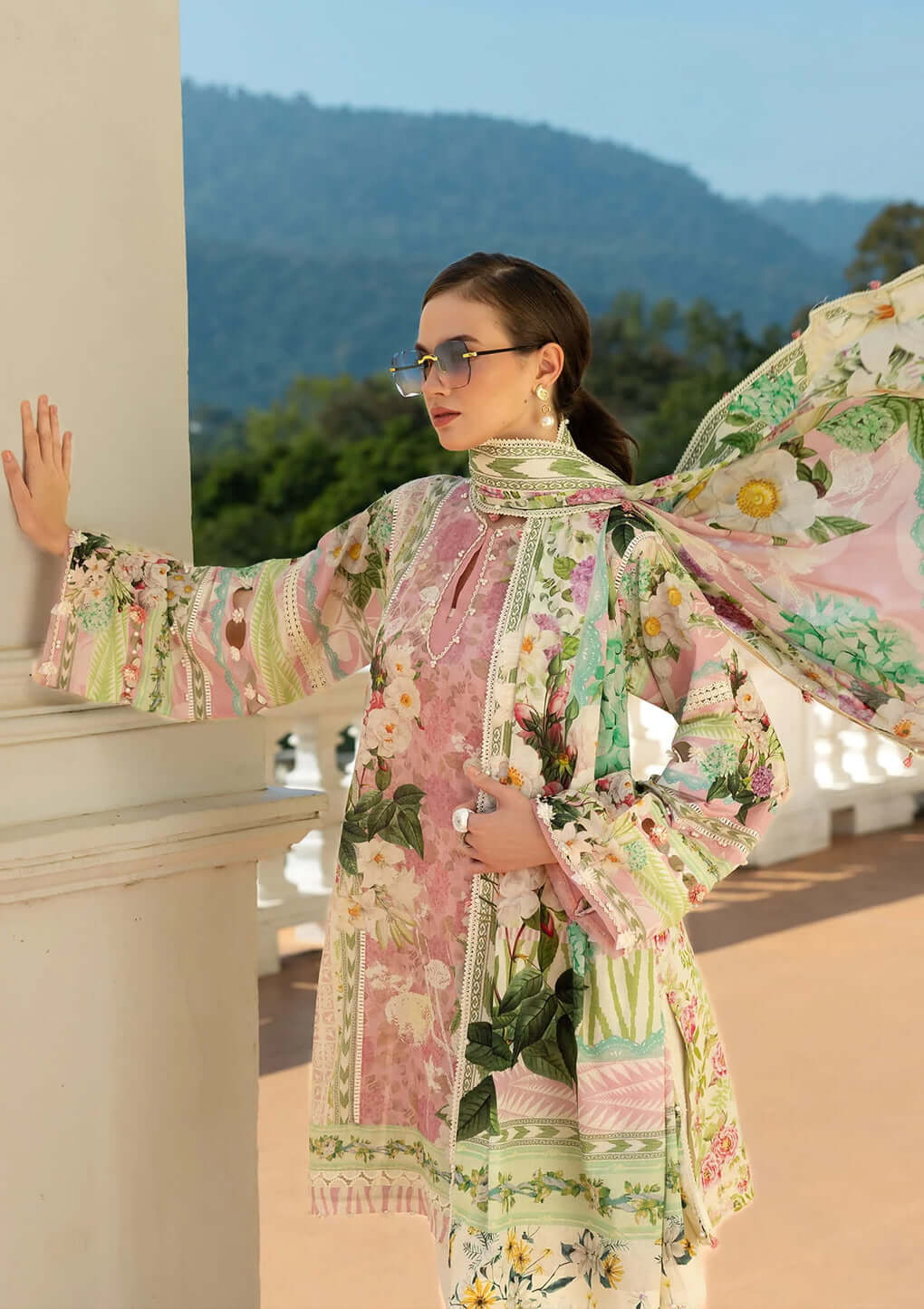 ELAF PRINTS COLLECTION’25 | EPE-01A THISTLE & ROSE