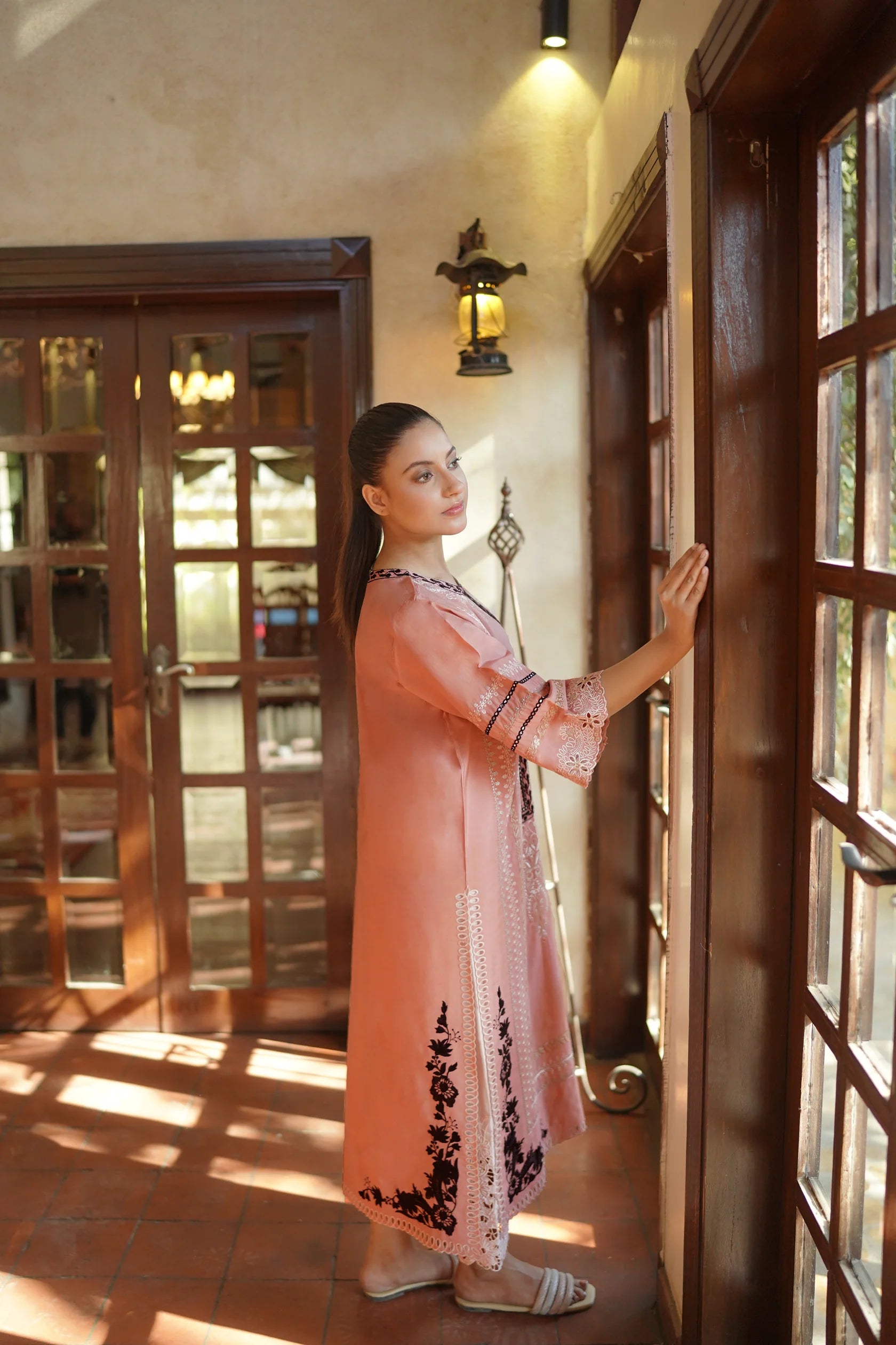 ZAINAB | TEA PINK LONG DRESS