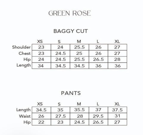 STUDIO MEHR | GREEN ROSE MATCHING SET