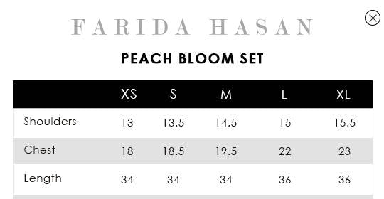FARIDA HASAN SUNLIT FLORAL EID EDIT’25 | PEACH BLOOM WITH SHALWAR