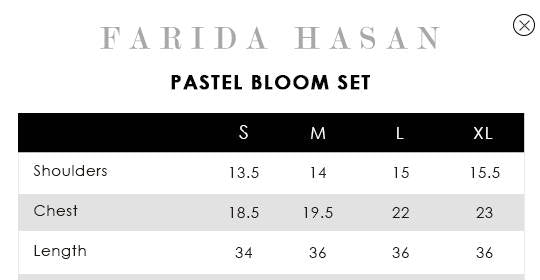 FARIDA HASAN SUNLIT FLORAL EID EDIT’25 | PASTEL BLOOM SET