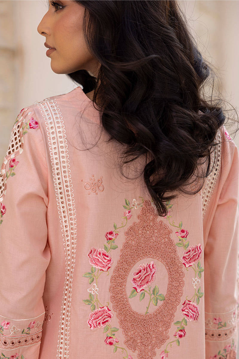FARIDA HASAN SUNLIT FLORAL EID EDIT’25 | PINK ROSE WITH SHALWAR