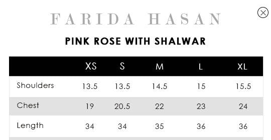 FARIDA HASAN SUNLIT FLORAL EID EDIT’25 | PINK ROSE WITH SHALWAR