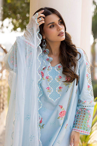 FARIDA HASAN SUNLIT FLORAL EID EDIT’25 | BLUE ROSE WITH DUPATTA