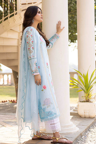 FARIDA HASAN SUNLIT FLORAL EID EDIT’25 | BLUE ROSE WITH DUPATTA