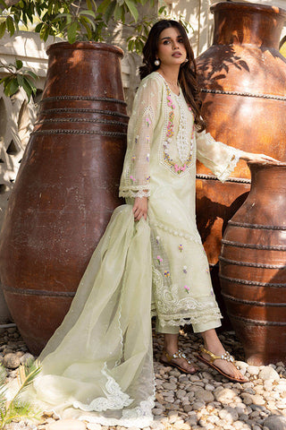 FARIDA HASAN SUNLIT FLORAL EID EDIT’25 | MINT BLOOM WITH PANTS