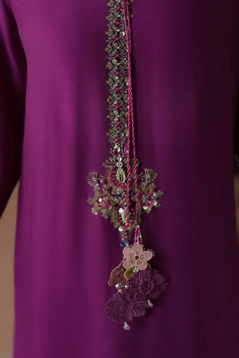 AMMARA KHAN ‘FLO LUXURY FESTIVE COLLECTION’25 | MAGENTA GLAM SET