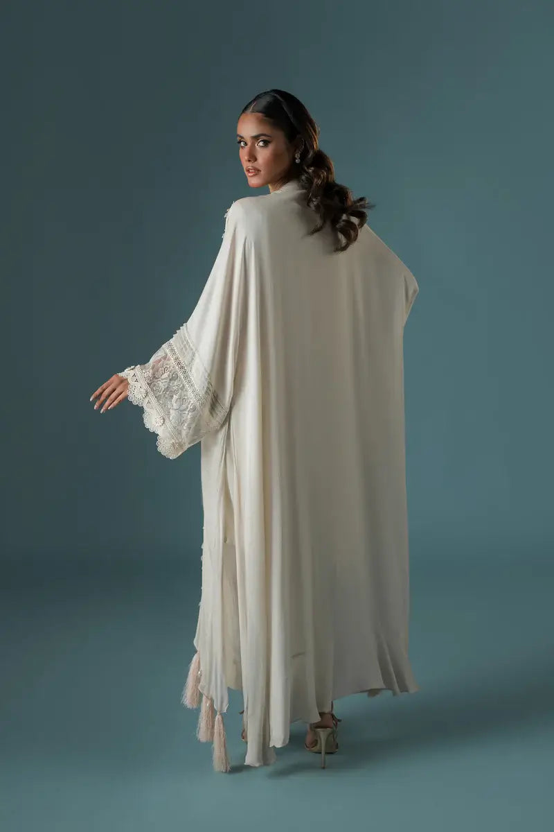 AMMARA KHAN ‘FLO LUXURY FESTIVE COLLECTION’25 | LACY PRINCESS KAFTAN SET