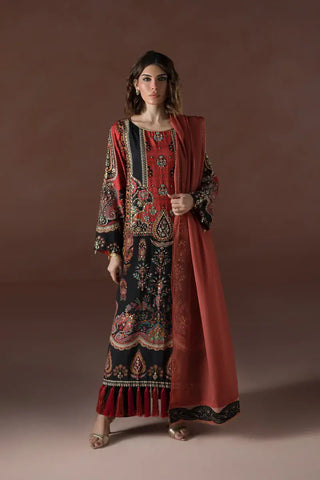 AMMARA KHAN ‘FLO LUXURY FESTIVE COLLECTION’25 | MODERN MUGHAL KAFTAN SET