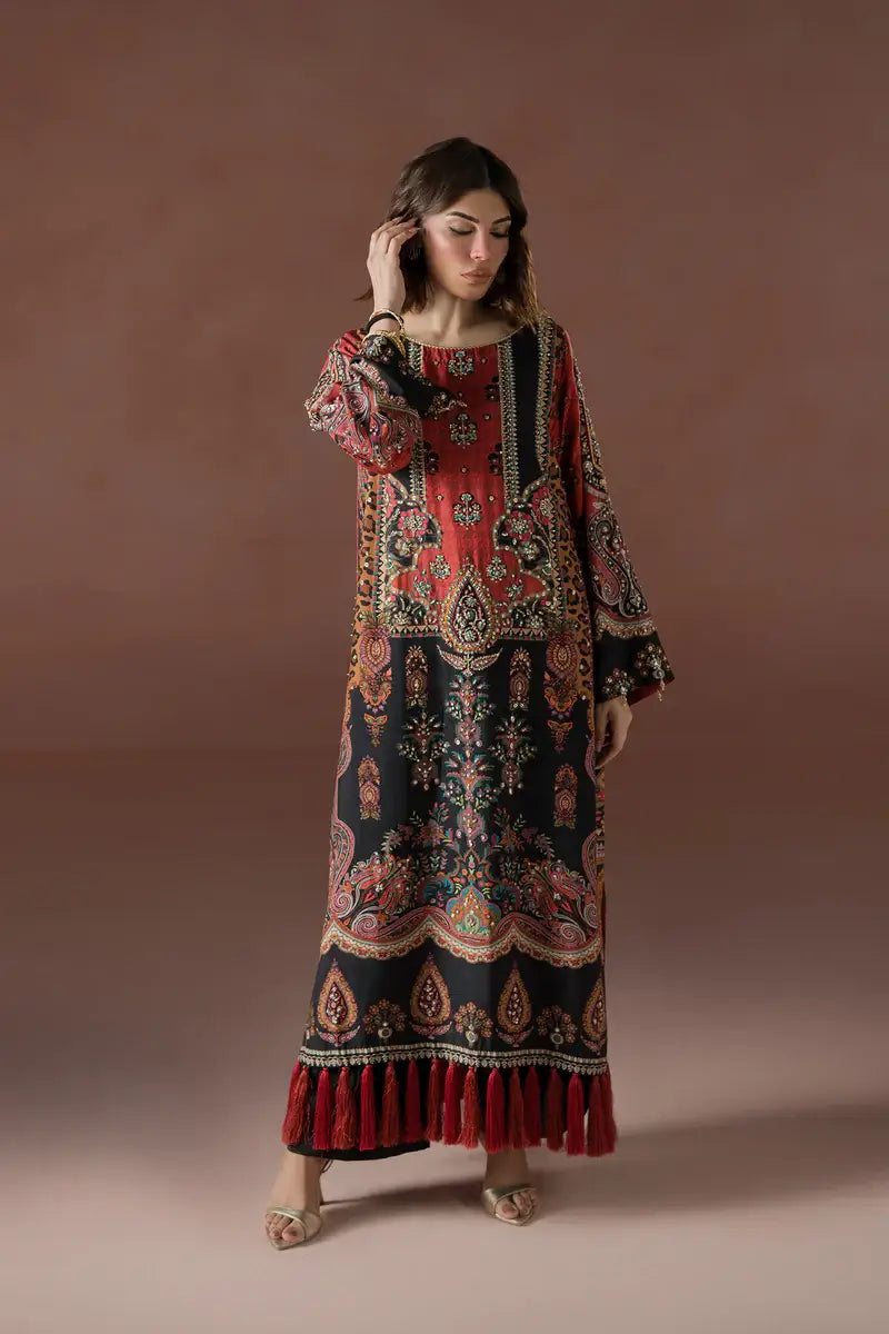 AMMARA KHAN ‘FLO LUXURY FESTIVE COLLECTION’25 | MODERN MUGHAL KAFTAN SET