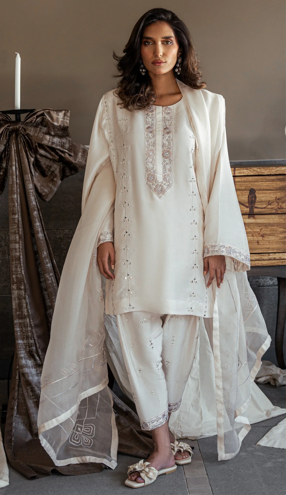 HINA MOHAMED LUXURY EDIT’25 | AZURA SET IN WHITE
