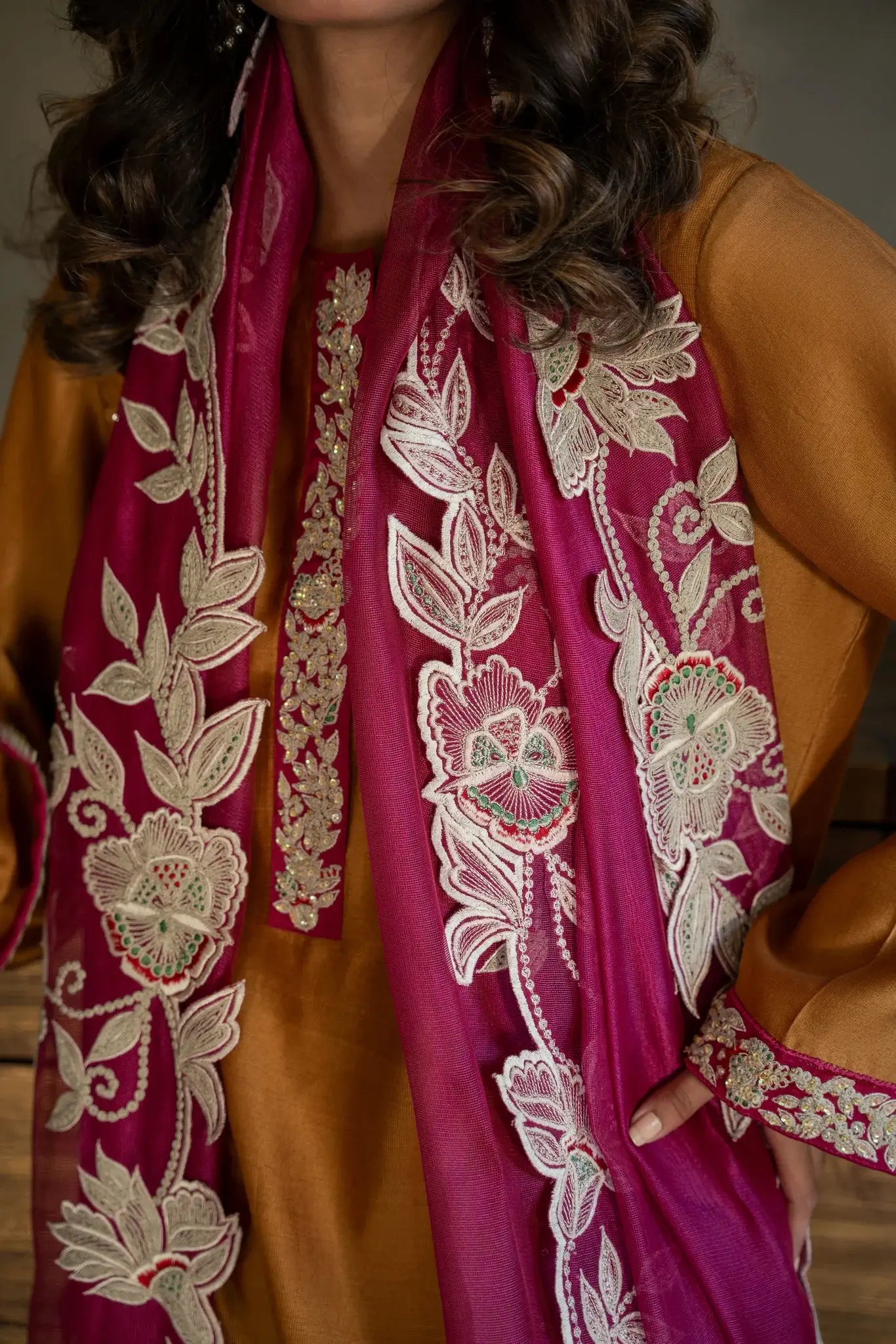 HINA MOHAMED LUXURY EDIT’25 | NEERA IN GOLD MUSTARD