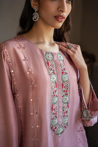 HINA MOHAMED LUXURY EDIT’25 | AZURA SET IN TEA PINK