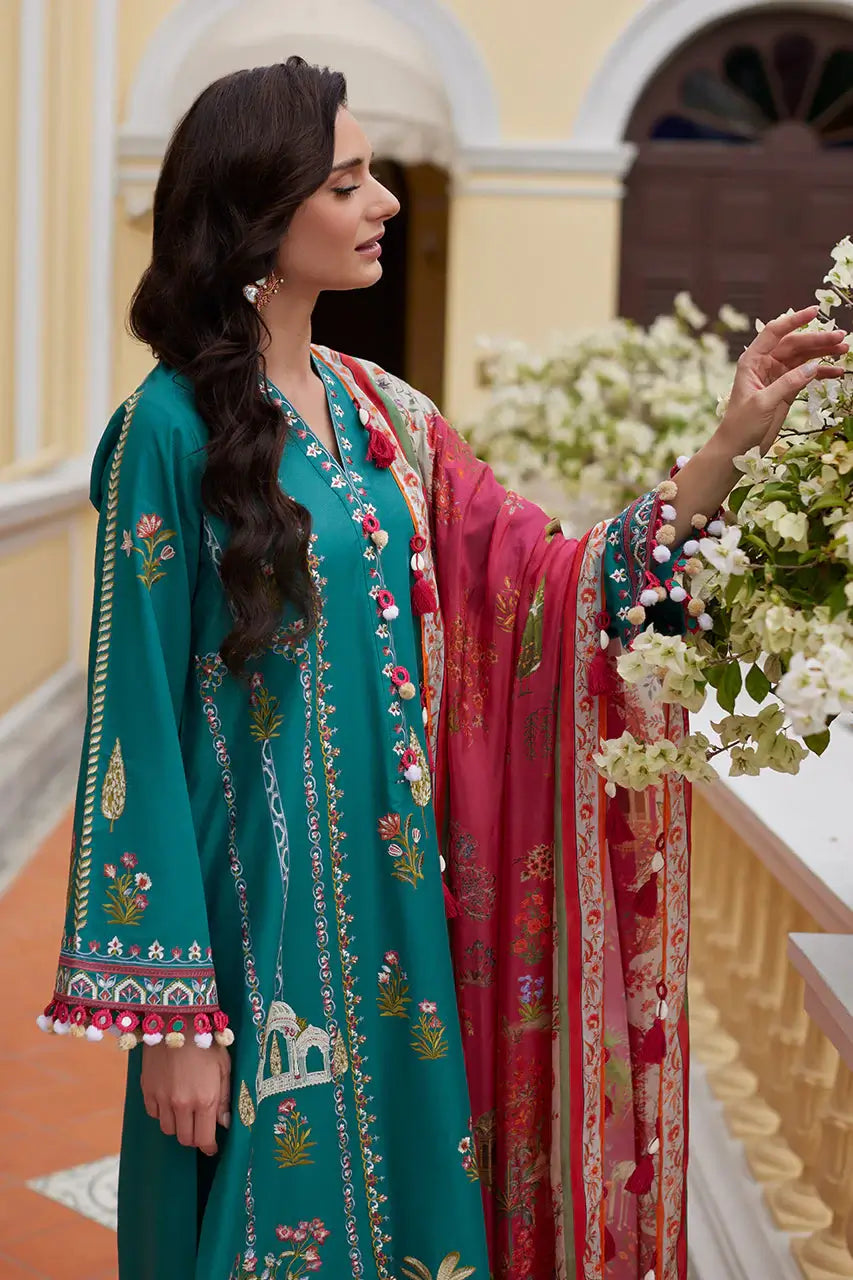 NIDA AZWER LUXURY LAWN’25 | MYSTIC FLORA
