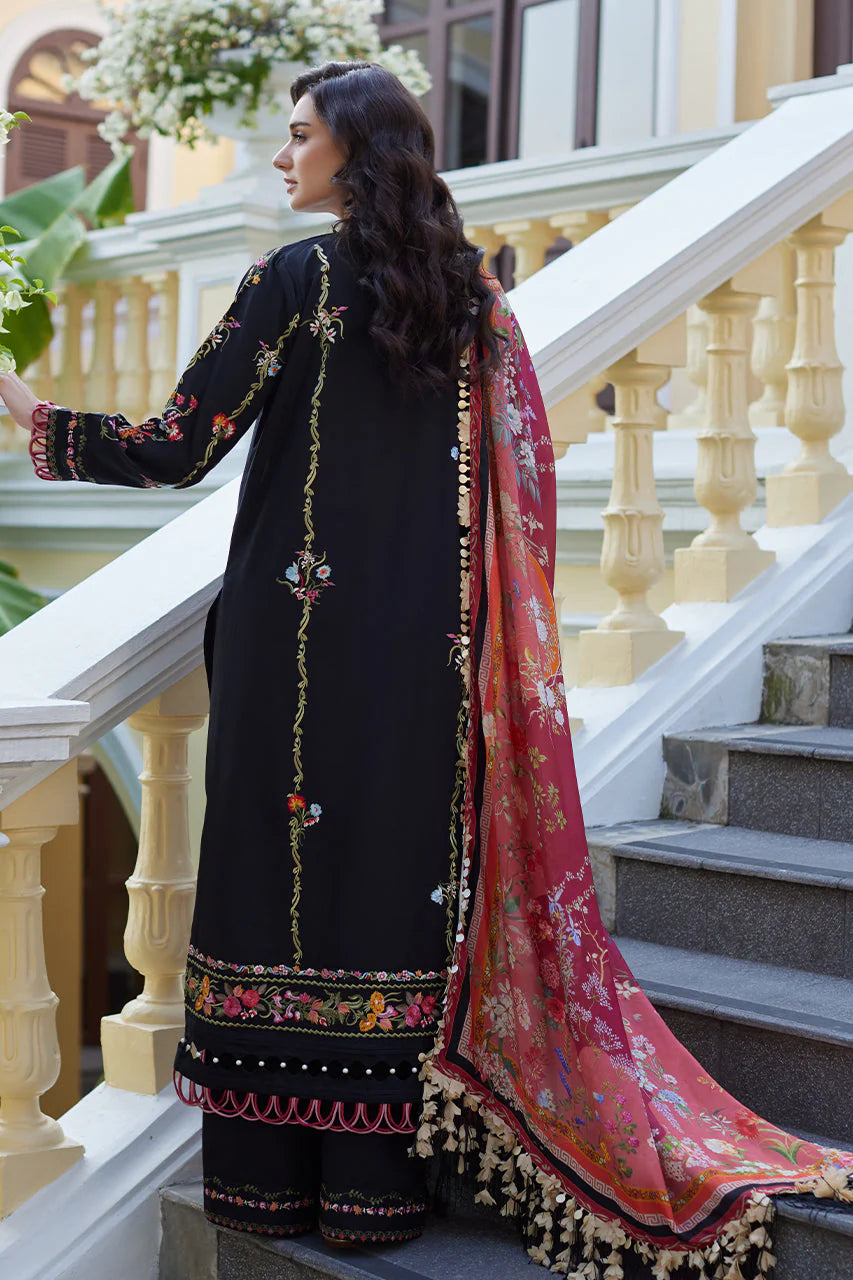 NIDA AZWER LUXURY LAWN’25 | ENCHANTED NOIR