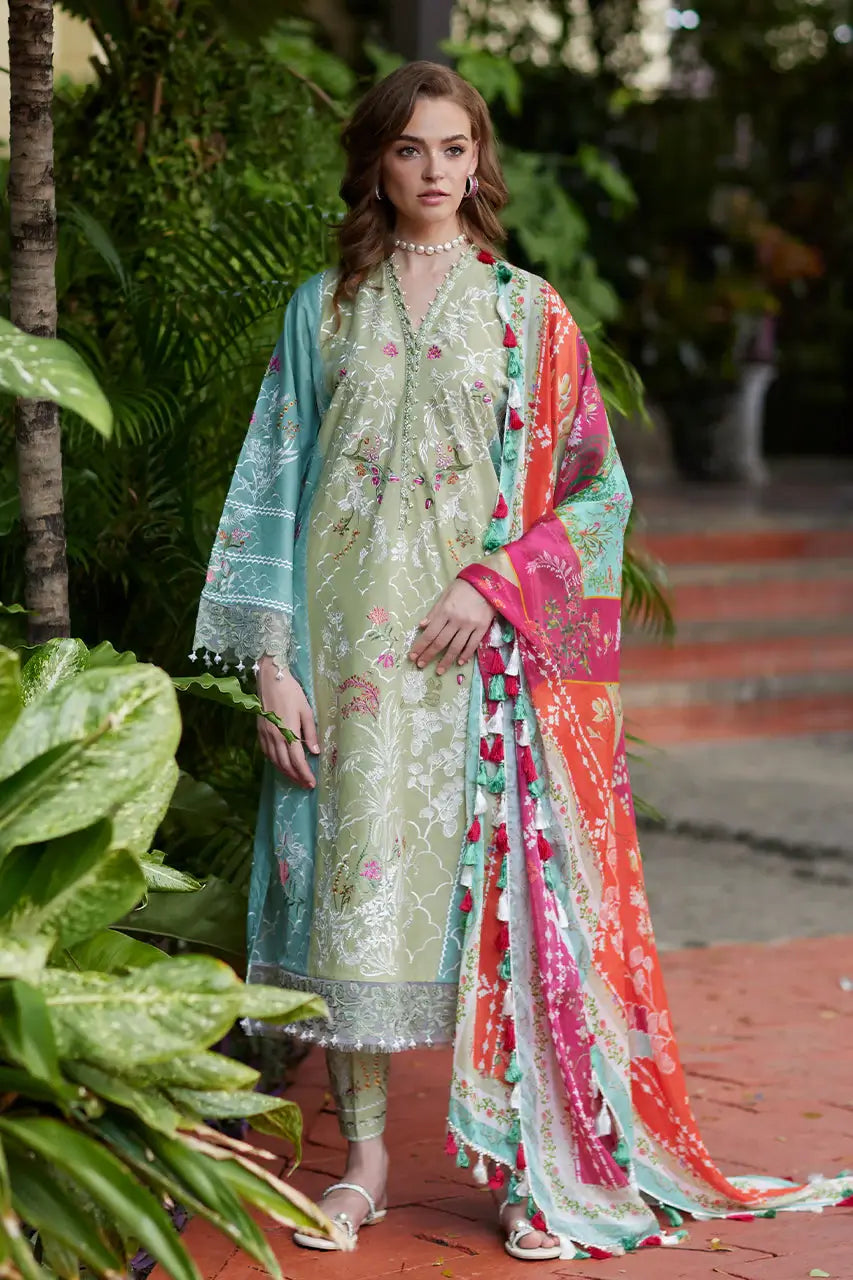 NIDA AZWER LUXURY LAWN’25 | FLORAL HARMONY