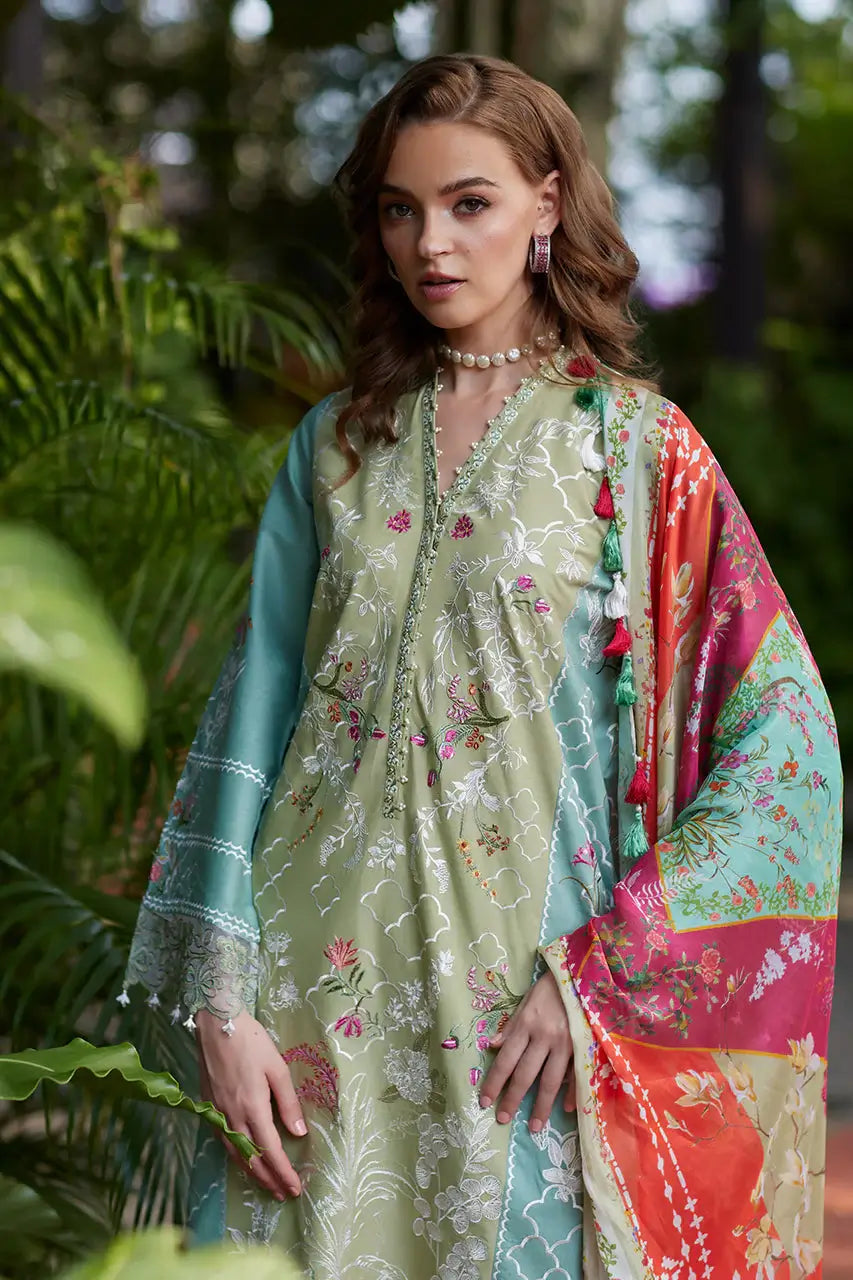 NIDA AZWER LUXURY LAWN’25 | FLORAL HARMONY