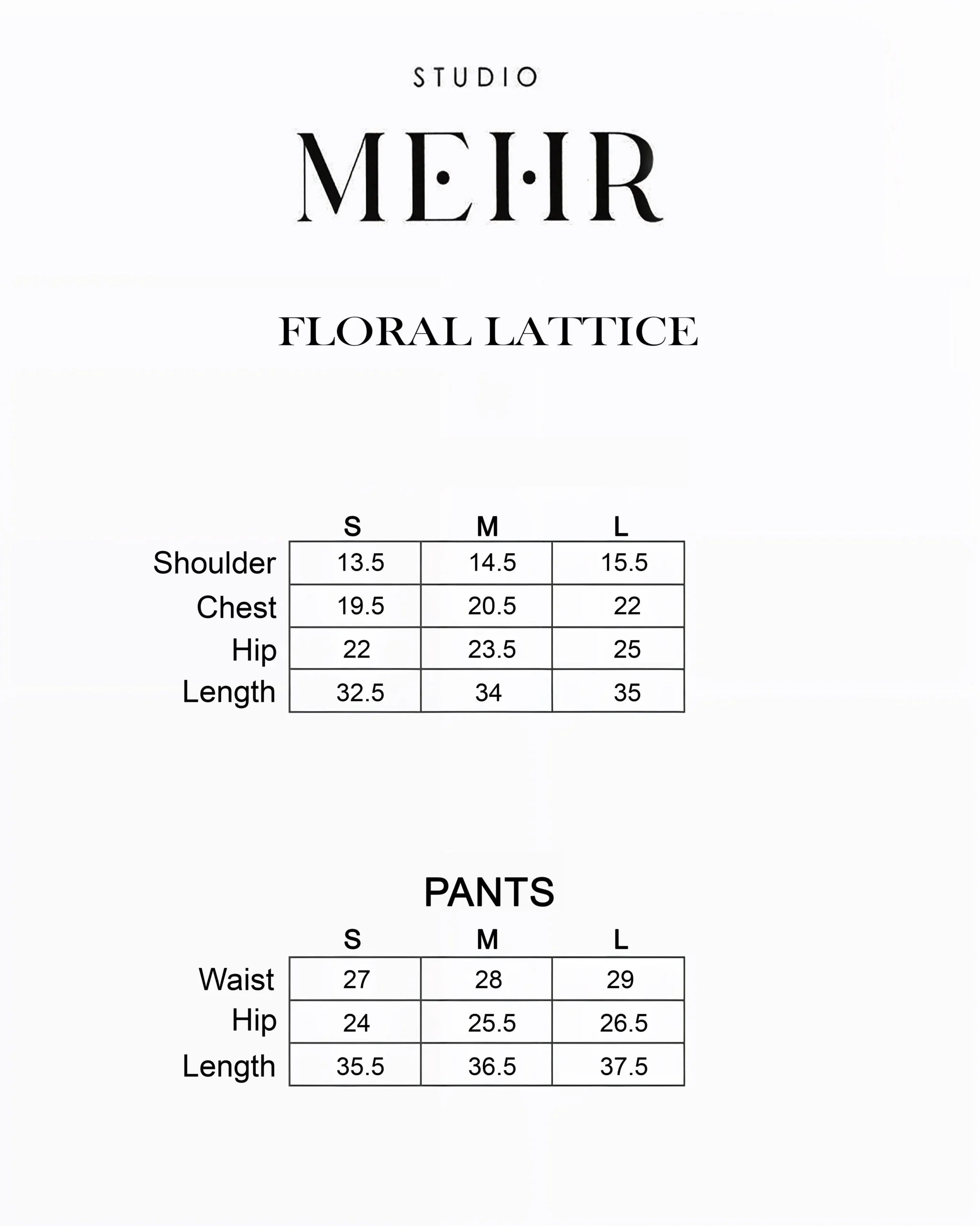 STUDIO MEHR LAWN PRET’25 | FLORAL LATTICE MATCHING SET
