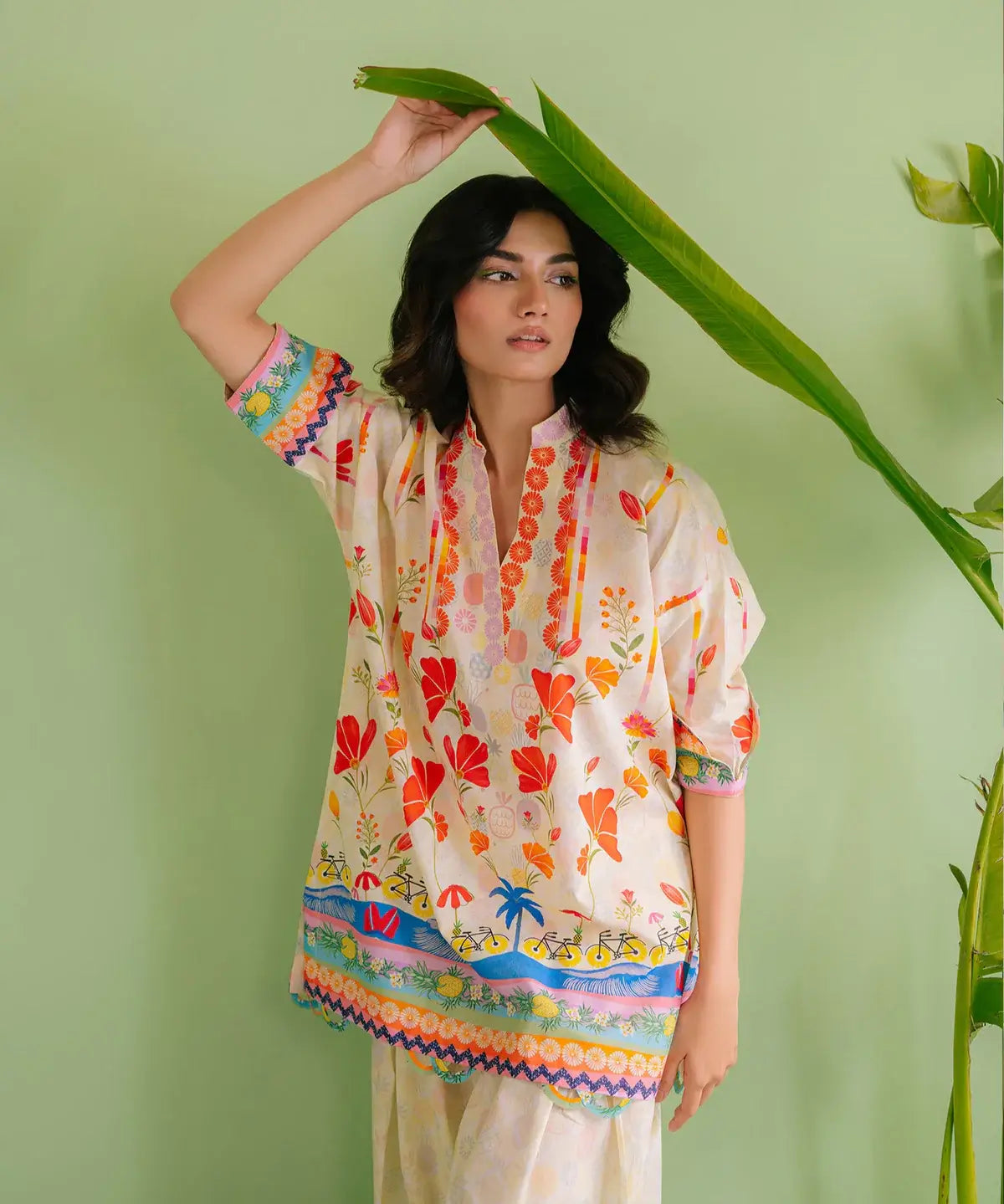 STUDIO MEHR LAWN PRET’25 | SERA MATCHING SET