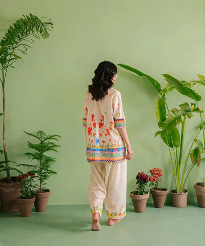 STUDIO MEHR LAWN PRET’25 | SERA MATCHING SET